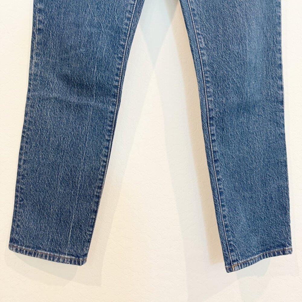 Madewell The Perfect Vintage 90s Tapered High‎ Rise Mom Dark Blue Jeans Size 27 - Picture 5 of 12